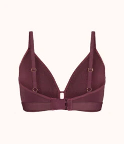 The Luxe Trim Busty Bralette: Plum -KIKIO Underwear Shop 5 product flat back luxe trim busty bralette plum b5eda433 46ff 4780 81bb 807ed22efa5e