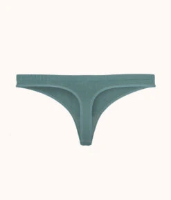 The Seamless Thong: Harbor Green -KIKIO Underwear Shop 5 product flat back seamless thong harbor green 936f3b1e 1034 49fe be78 909cff78d843