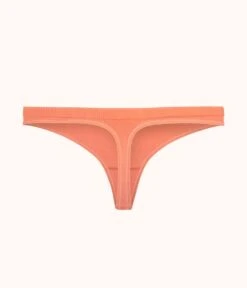 The Seamless Thong: Terracotta -KIKIO Underwear Shop 5 product flat back seamless thong terracotta 92e3311c dcd7 48be b26d f32fe9ddb597