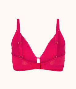 The Smooth Lace Busty Bralette: Magenta 11 The Smooth Lace Busty Bralette: Magenta -KIKIO Underwear Shop 5 product flat back smooth lace busty bralette magenta