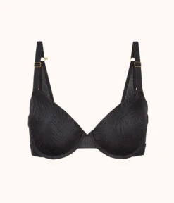 The Smooth Lace T-Shirt Bra: Jet Black -KIKIO Underwear Shop 5 product flat front smooth lace t shirt bra jet black 9e95d074 93f1 4dca 8b69 e48ffae00465