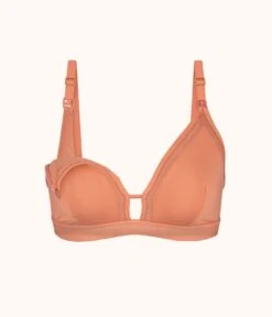The Busty Nursing Bralette: Terracotta -KIKIO Underwear Shop 5 product flat front1 busty maternity bralette terracotta 0c9ed787 4cc3 4559 b1bf 38a5d0606906