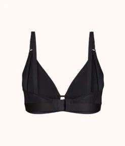 The Busty Nursing Bralette: Jet Black -KIKIO Underwear Shop 6 product flat back busty maternity bralette jet black b2468019 17c9 4b3f 9f7f af2ca01b314d
