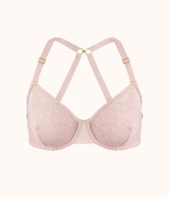 The Dot Mesh Unlined Bra: Orchid 14 The Dot Mesh Unlined Bra: Orchid -KIKIO Underwear Shop 6 product flat front1 dot mesh unlined bra orchird f0c96329 e85b 42cd b583 9b66c077bb40