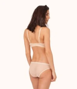 The Straight Up Bralette: Toasted Almond -KIKIO Underwear Shop on model back straight up bralette toasted almond 39320402 5b11 4978 9aa7 f676d9e08d06