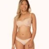 The Palm Lace Bikini: Toasted Almond -KIKIO Underwear Shop on model front palm lace bikini toasted almond 2e8a6ef6 3695 4b21 a439 9d47104e8874