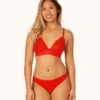 The Palm Lace Thong: Tomato Red 2 The Palm Lace Thong: Tomato Red -KIKIO Underwear Shop on model front palm lace thong tomato 26ac3e0e 0a5d 4107 8825 7e0f5778b533