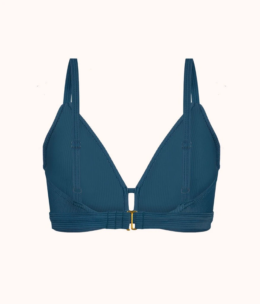 The Ribbed Busty Swim Bralette: Teal Bay 7 The Ribbed Busty Swim Bralette: Teal Bay - Image 5