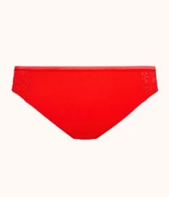 The Palm Lace Bikini: Tomato Red -KIKIO Underwear Shop product flat back palm lace bikini tomato 1d10343b 1df0 4111 af7f 64b5121ee22e