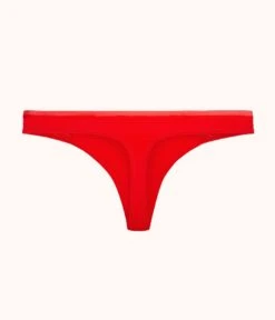 The Palm Lace Thong: Tomato Red -KIKIO Underwear Shop product flat back palm lace thong tomato ed47d8eb 76f5 458f 849e 76f13b0e01fe
