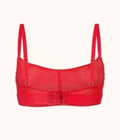 The Straight Up Bralette: Tomato Red -KIKIO Underwear Shop product flat back straight up bralette tomato red 3e4e2028 af89 4244 8d77 1e54b1d0cd8d
