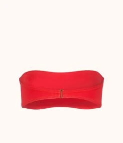 The Bandeau: Tomato Red -KIKIO Underwear Shop product flat back the bandeau top red 1b18826e 1f7c 431f b902 f06dddfe53bf