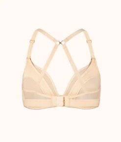 The No-Wire Nursing Bra: Toasted Almond -KIKIO Underwear Shop product flat back1 no wire maternity toasted almond eaac9c02 5368 4fc2 afb5 58734feaf08a
