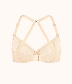 The Unlined Lace Bra: Toasted Almond -KIKIO Underwear Shop product flat back1 palm lace unlined bra toasted almond e38aaab9 4e6f 43e7 ac20 e3446a7fbdd7