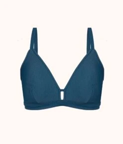 The Ribbed Busty Swim Bralette: Teal Bay 10 The Ribbed Busty Swim Bralette: Teal Bay -KIKIO Underwear Shop product flat front busty swim bralette ribbed 9e1bffad 59e2 46d2 a0f3 d201d8f024af