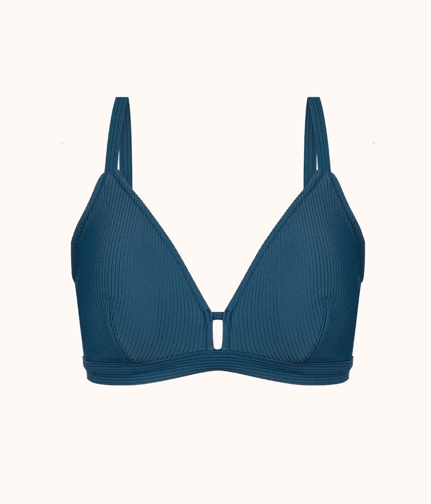 The Ribbed Busty Swim Bralette: Teal Bay 6 The Ribbed Busty Swim Bralette: Teal Bay - Image 4