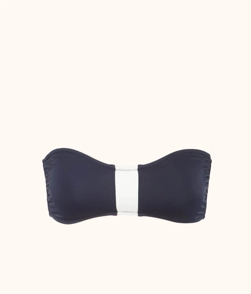 The Bandeau - Colorblock: Navy/White - Image 5