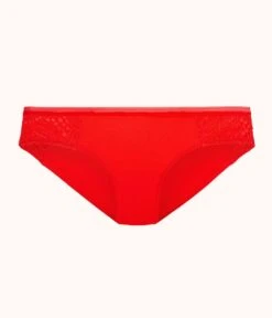 The Palm Lace Bikini: Tomato Red -KIKIO Underwear Shop product flat front palm lace bikini tomato 107ff042 0fc4 45e6 a689 6b8c664a0532