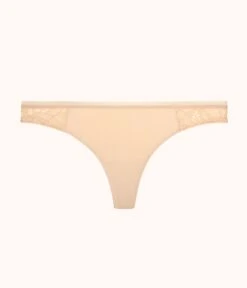 The Palm Lace Thong: Toasted Almond 10 The Palm Lace Thong: Toasted Almond -KIKIO Underwear Shop product flat front palm lace thong toasted almond e90a3334 4542 4e98 a032 5e5a1fd1308d