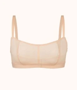 The Straight Up Bralette: Toasted Almond -KIKIO Underwear Shop product flat front straight up bralette toasted almond 94fbed04 2d37 46e5 b04c 463f621d0ce7