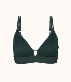 The Stripe Mesh Bralette: Emerald 10 The Stripe Mesh Bralette: Emerald -KIKIO Underwear Shop product flat front stripe mesh bralette green 4c1e0d4c f39a 467c 9e70 bfc798fcd1aa