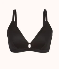 The Busty Bralette: Jet Black 10 The Busty Bralette: Jet Black -KIKIO Underwear Shop product flat front the busty bralette top jet black f2693531 6ae7 4380 9149 05e3da62d7a3
