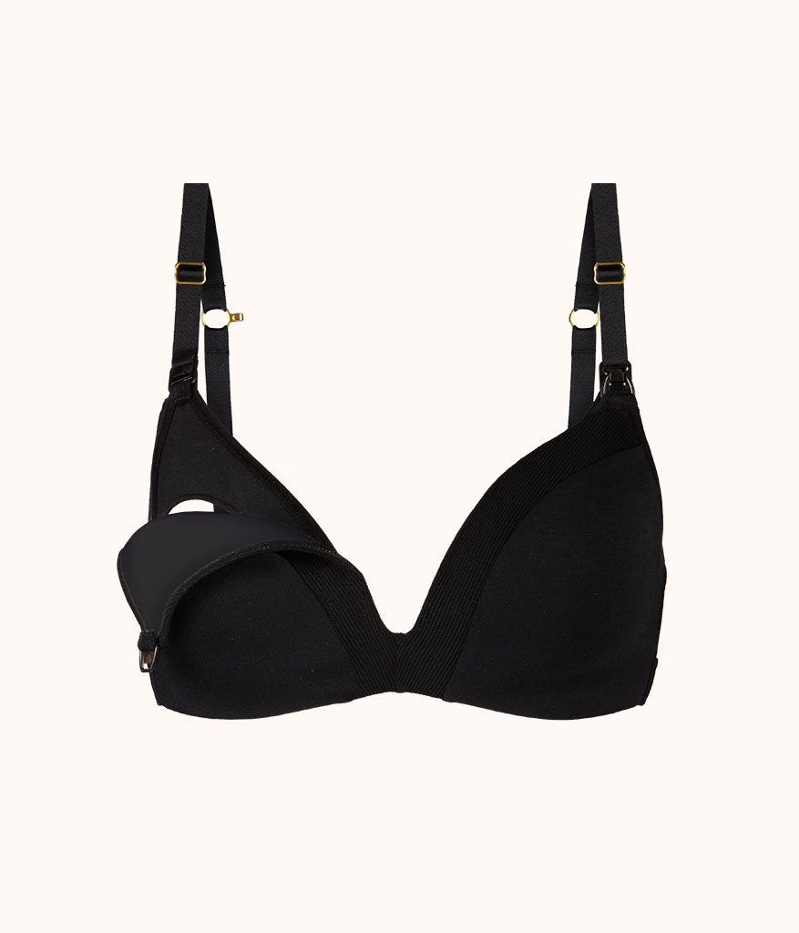 The No-Wire Nursing Bra: Jet Black 8 The No-Wire Nursing Bra: Jet Black - Image 6