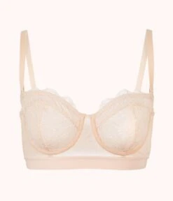 The Lace Strapless: Toasted Almond 13 The Lace Strapless: Toasted Almond -KIKIO Underwear Shop product flat front1 strapless palm lace toasted almond 0edd950e 2977 4f72 b62e 19824db9819f